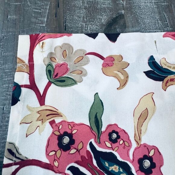 Pink Floral Paisley Print Fabric Target Shower Curtain - Picture 5 of 7